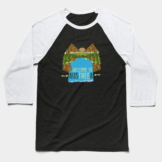 I'm from Austreea Design with a Austria Explosive Tree Baseball T-Shirt by alpmedia